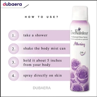 Picture of Enchanteur Alluring Body Spray used for male/female - 150 ml