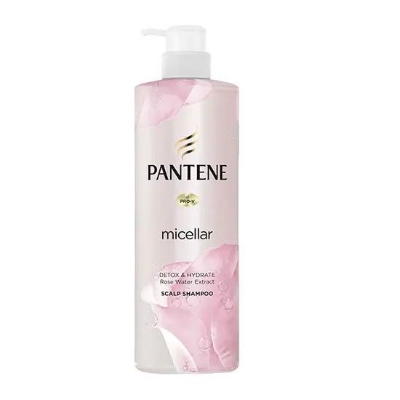 Picture of Pantene Micellar Detox & Hydrate Rose Water Extract Scalp Shampoo - 530ml