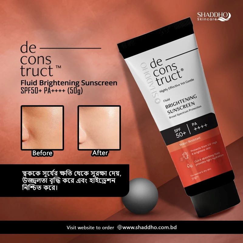 Picture of Deconstruct Brightening Sunscreen Fluid SPF 50+ PA++++ for Normal & Dry Skin
