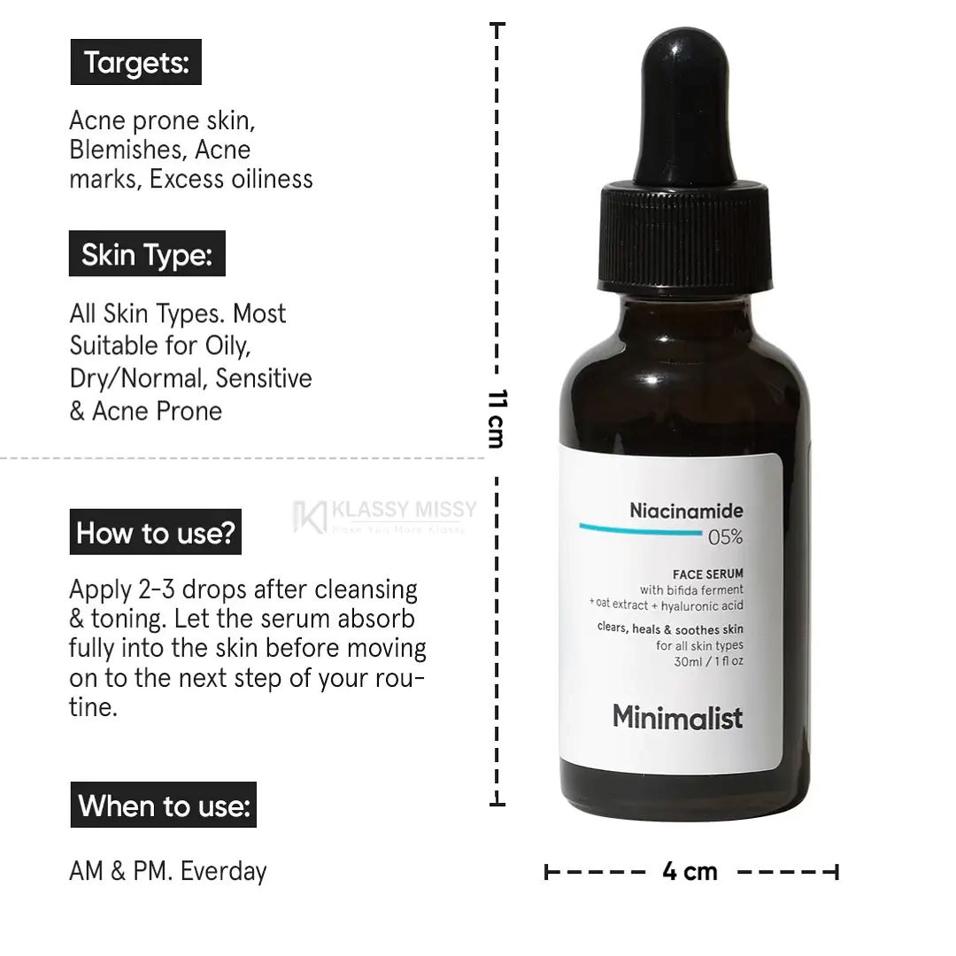 Picture of Minimalist 05% Niacinamide Face Serum (30ml)