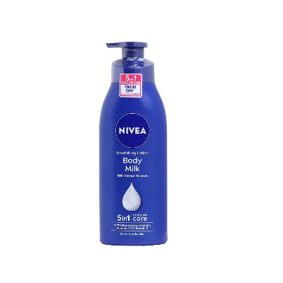 Picture of Nivea Body Milk Nourishing 5 in 1 Lotion Dry to Very Dry Skin 400ml