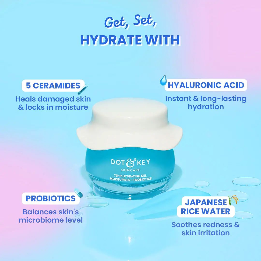 Picture of Dot & Key 72HR Hydrating Gel + Probiotics Moisturizer (15ml)