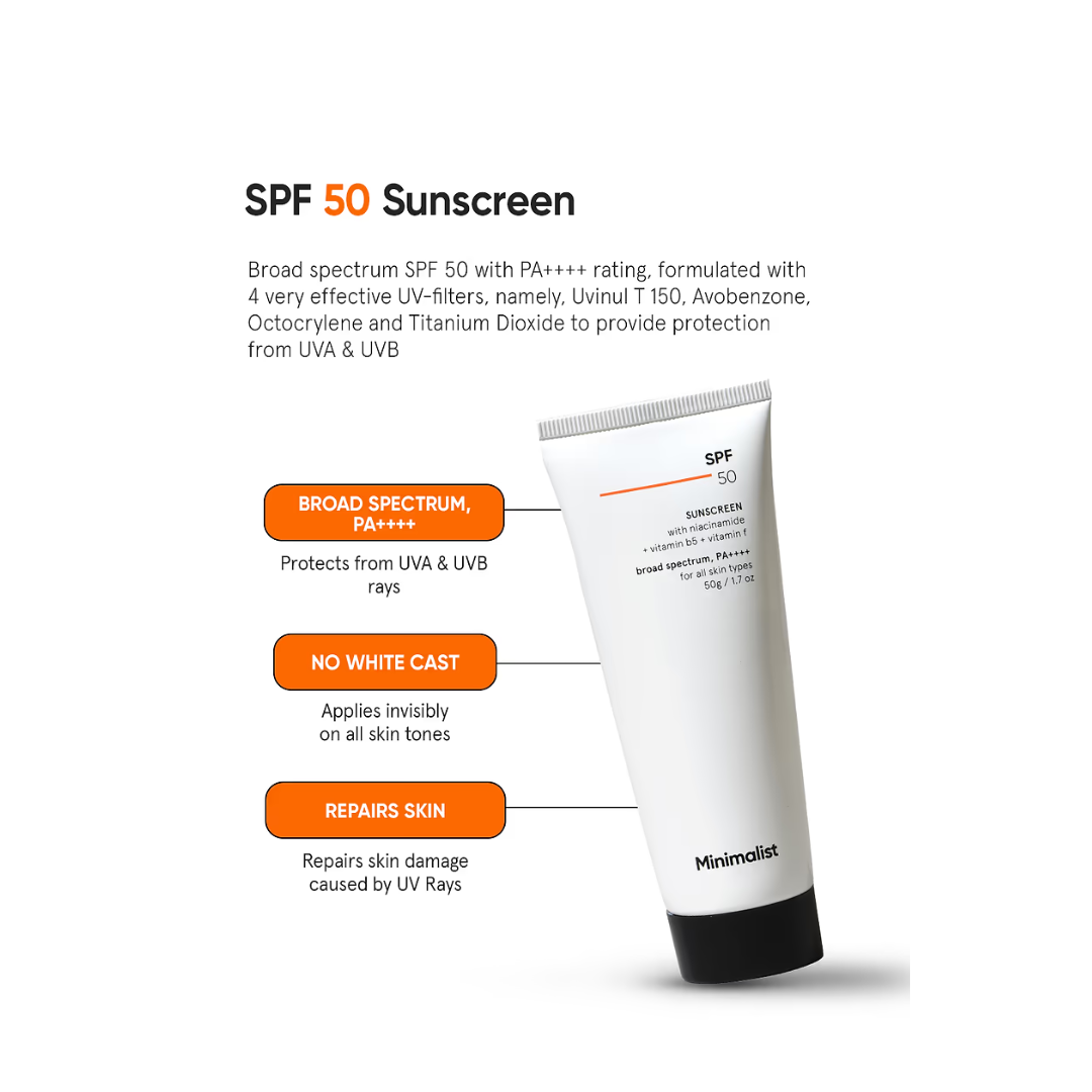 Picture of Minimalist Sunscreen Broad Spectrum SPF50 PA++++ (50g)