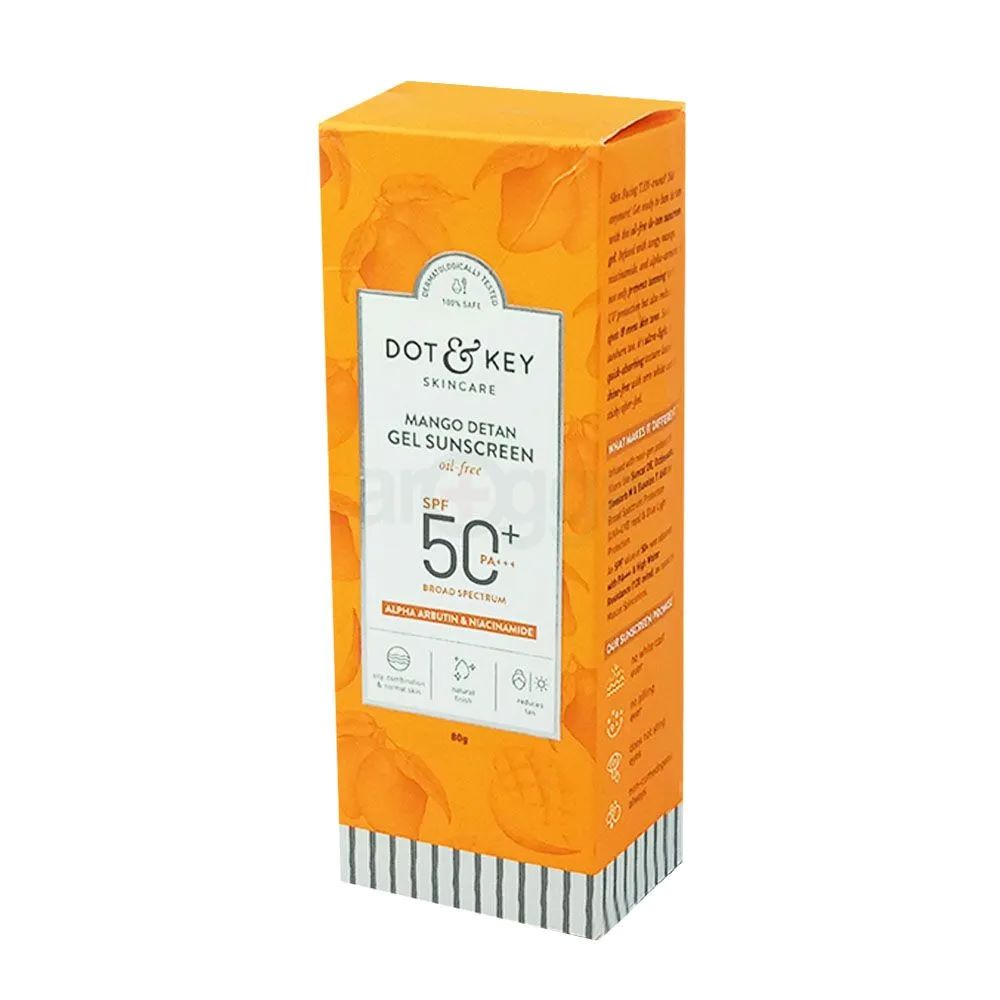 Picture of Dot & Key Mango Detan Gel Sunscreen SPF50+ PA+++ (80g)
