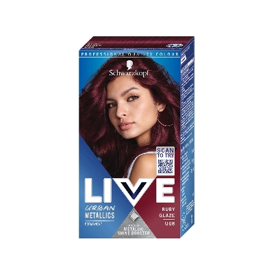 Picture of Schwarzkopf Live Urban Metallics Hair Colour - U68 Ruby Glaze