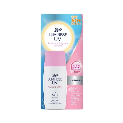 Picture of Boots Luminese UV Protect & Bright Sunscreen 50+ 40ml