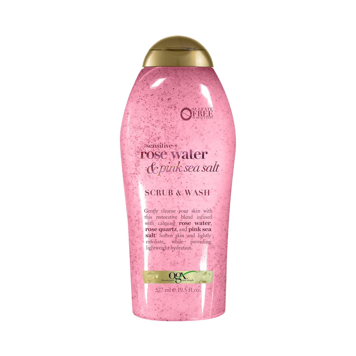Picture of Ogx Sensitive Rose Water & Pink Sea Salt Scrub & Wash 577ml