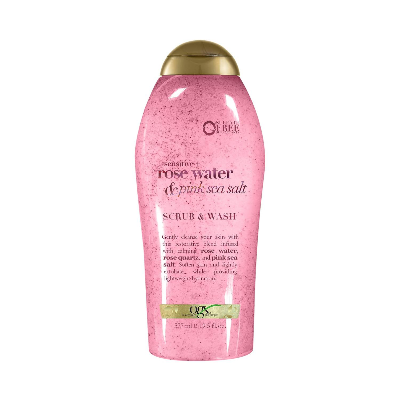 Picture of Ogx Sensitive Rose Water & Pink Sea Salt Scrub & Wash 577ml