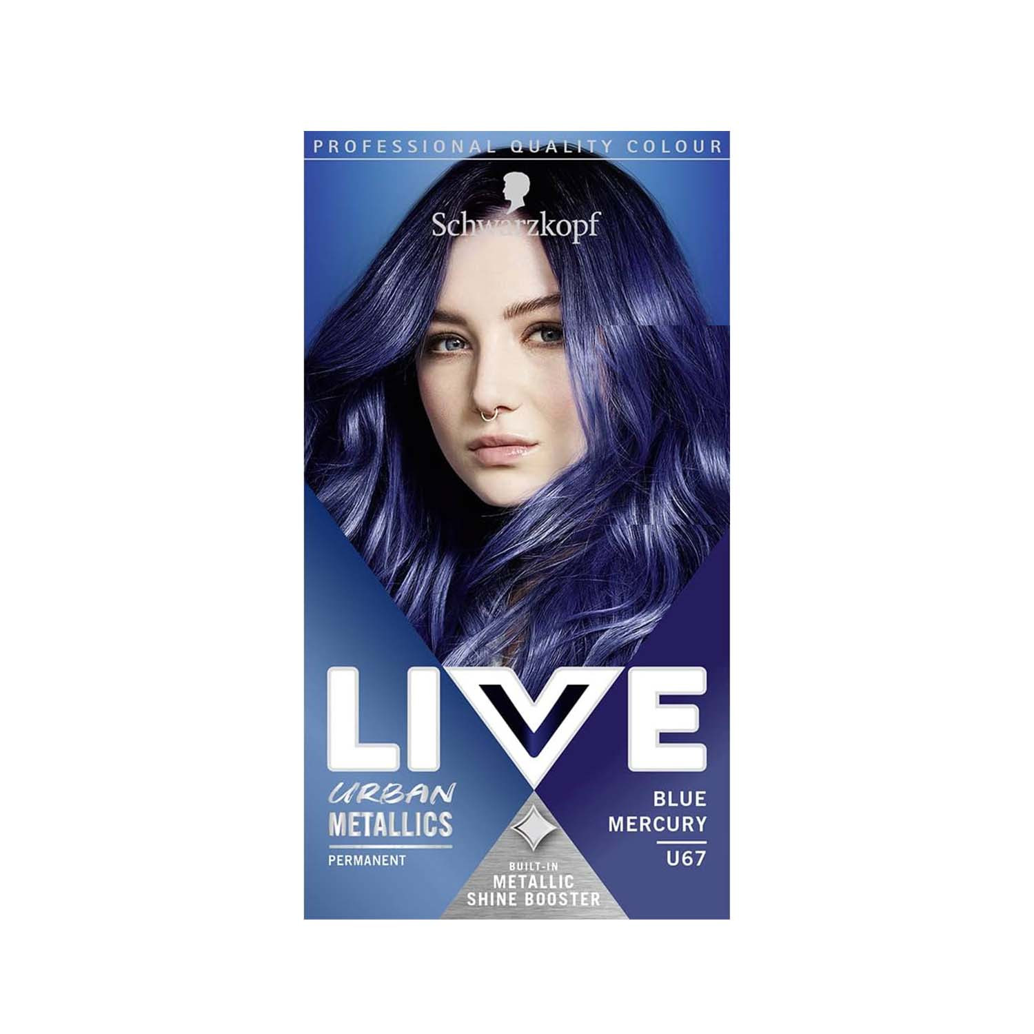 Picture of Schwarzkopf Live Urban Metallics Hair Colour - U67 Blue Mercury
