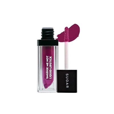 Picture of Sugar Cosmetics New Smudge Me Not Liquid Lipstick - 08 Wine And Shine