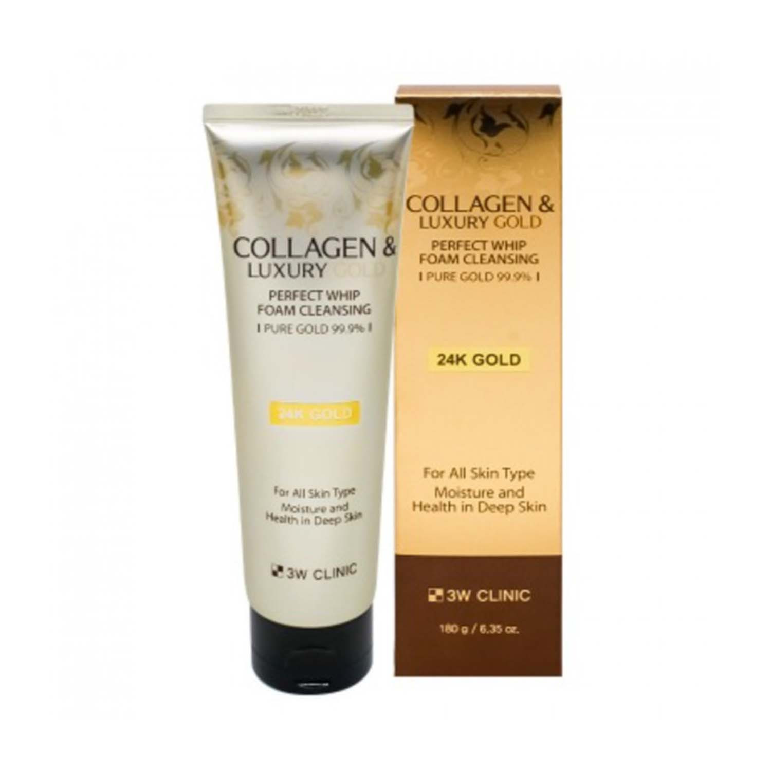 Picture of 3W Clinic Collagen & Luxury Gold Perfect Whip Foam Cleansing 180g