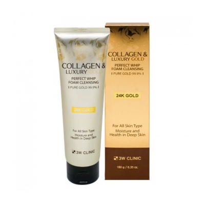 Picture of 3W Clinic Collagen & Luxury Gold Perfect Whip Foam Cleansing 180g