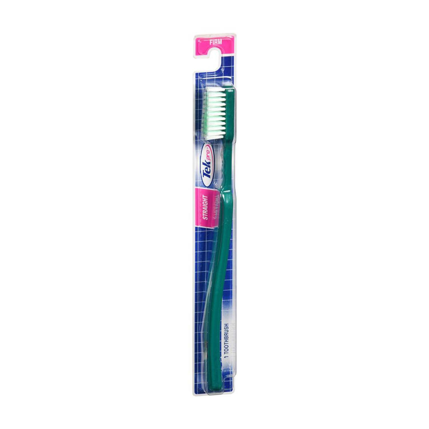 Picture of Tek Pro Straight Soft Tooth Brush - Green