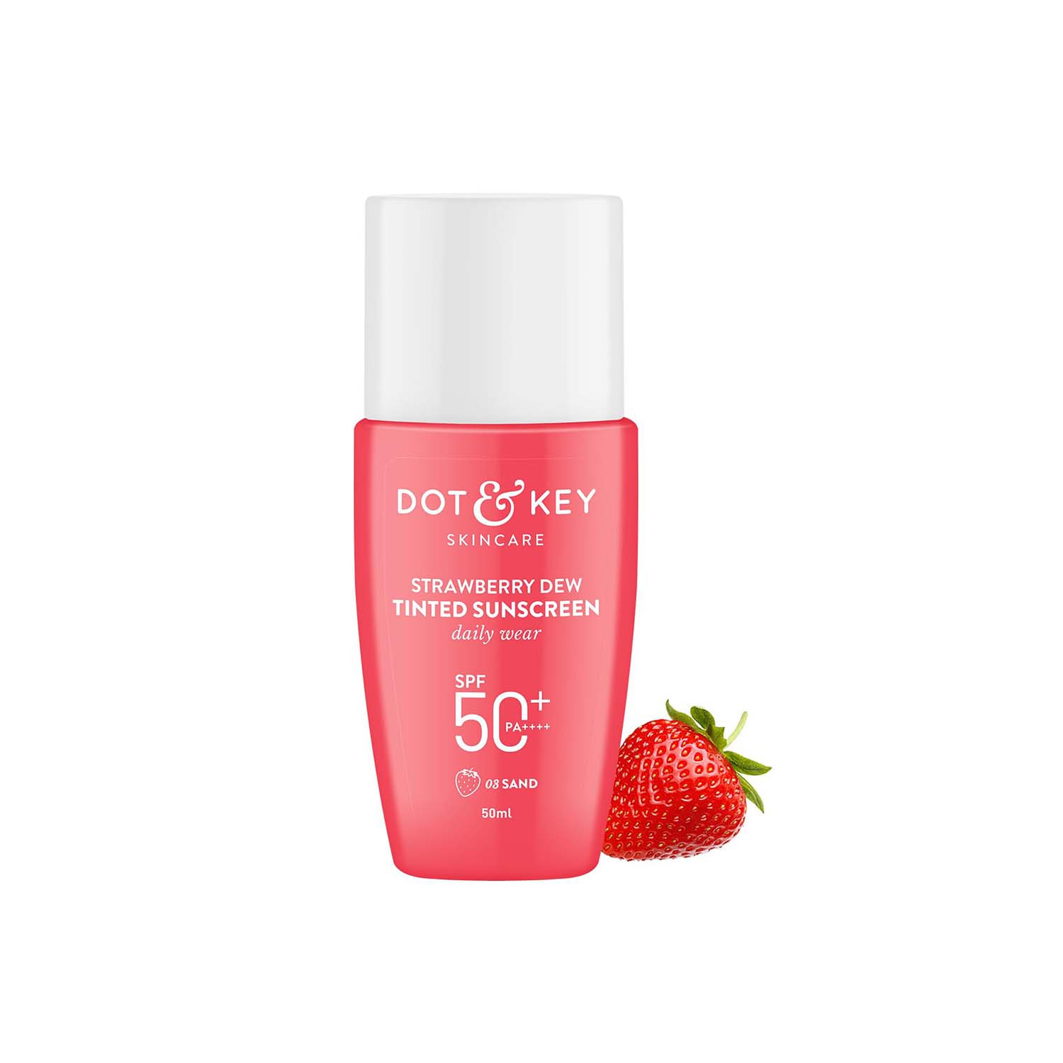 Picture of Dot & Key Strawberry Dew Tinted Sunscreen SPF50+ PA+++ 50ml - 03 Sand