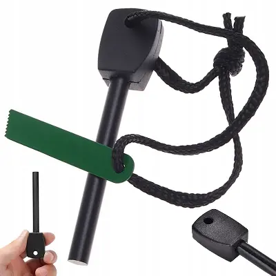 Picture of survival kits -Emergency fire starter magnesium flint