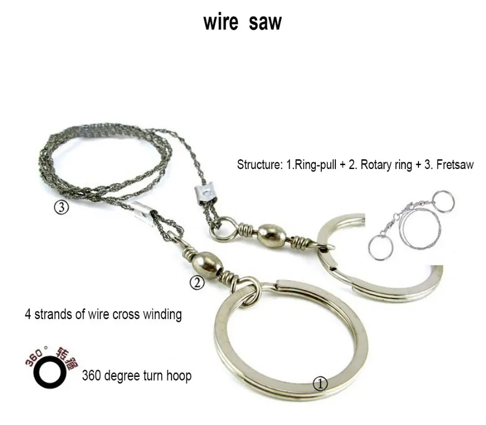 Picture of Survival wire chain saw for Camping and outdoors