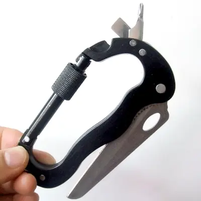 Picture of 5 in 1 multitool with carabiner