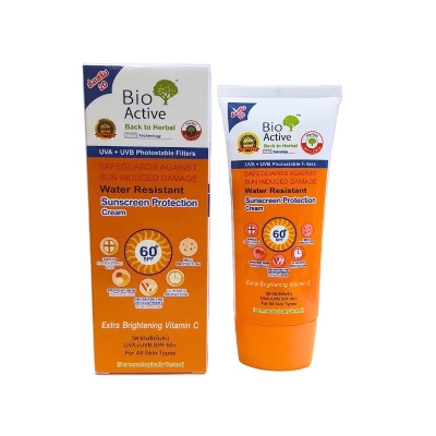Picture of Bio Active Water Resistant Sunscreen Protection Cream SPF60+ 60g