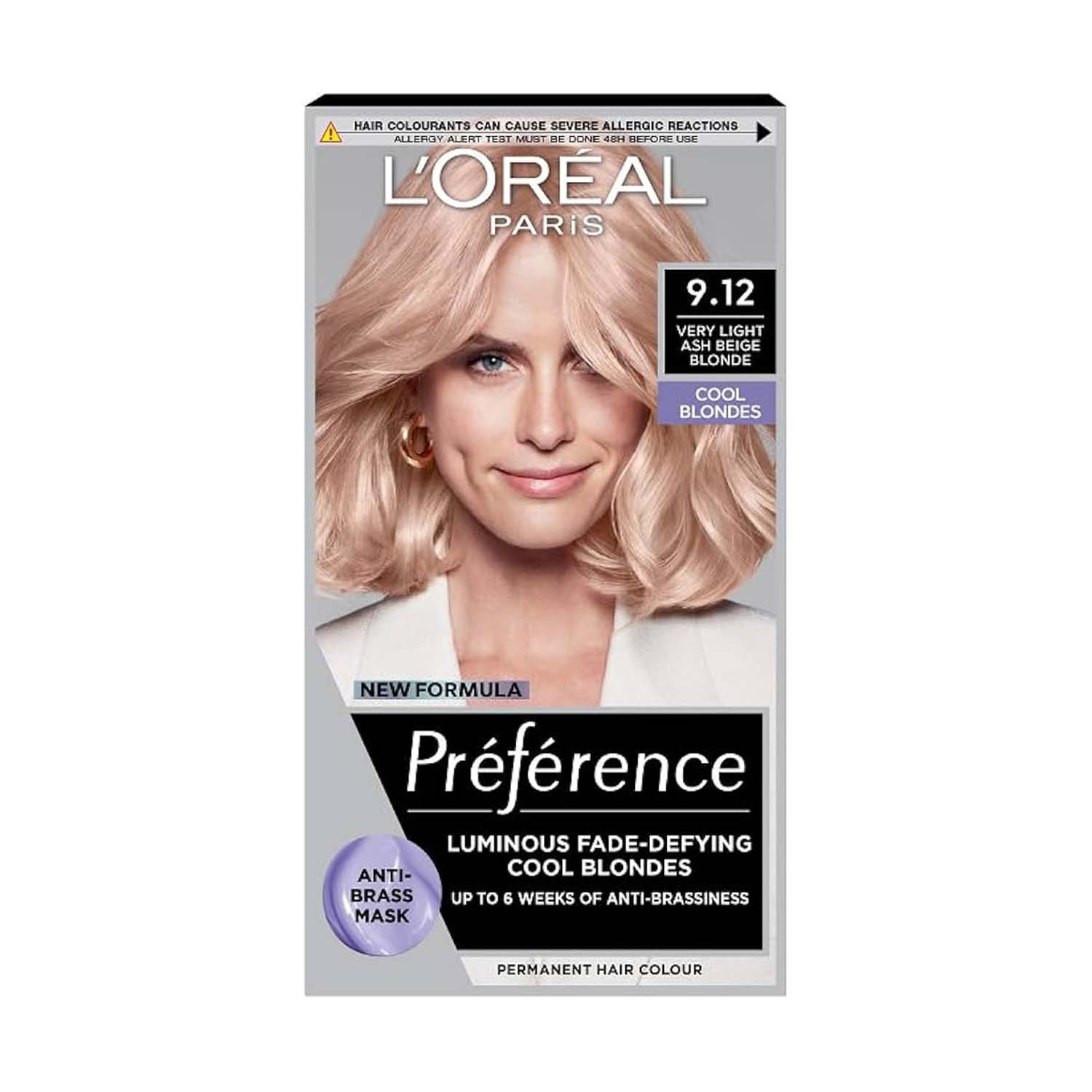 Picture of Loreal Hair Color Preference - 9.12 Very Light ASH Beige Blonde