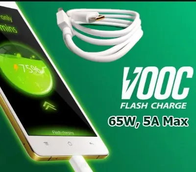 Picture of VOOC Fast Charging Cable for Oppo / Realme 65W Type C Orange Inteface