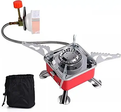 Picture of Safe and Foldable Camping Cart Stove for Camping and Outdoors with Free Gas Can