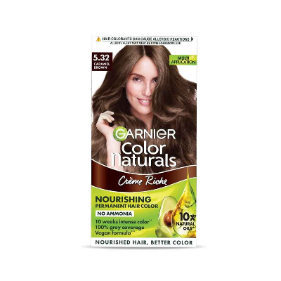 Picture of Garnier Color Naturals Creme Riche Nourishing Permanent Hair Color - 5.32 Caramel Brown