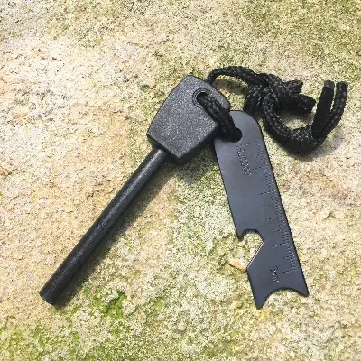 Picture of Start a Fire Anywhere with a Magnesium Flint Fire Starter - Big Size - Easy To use and Clean, A Unique Choice For Outdoor Survival