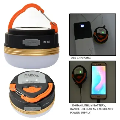 Picture of Tent Light - Rechargeable Tent Light with Power Bank Magnetic Attachcment