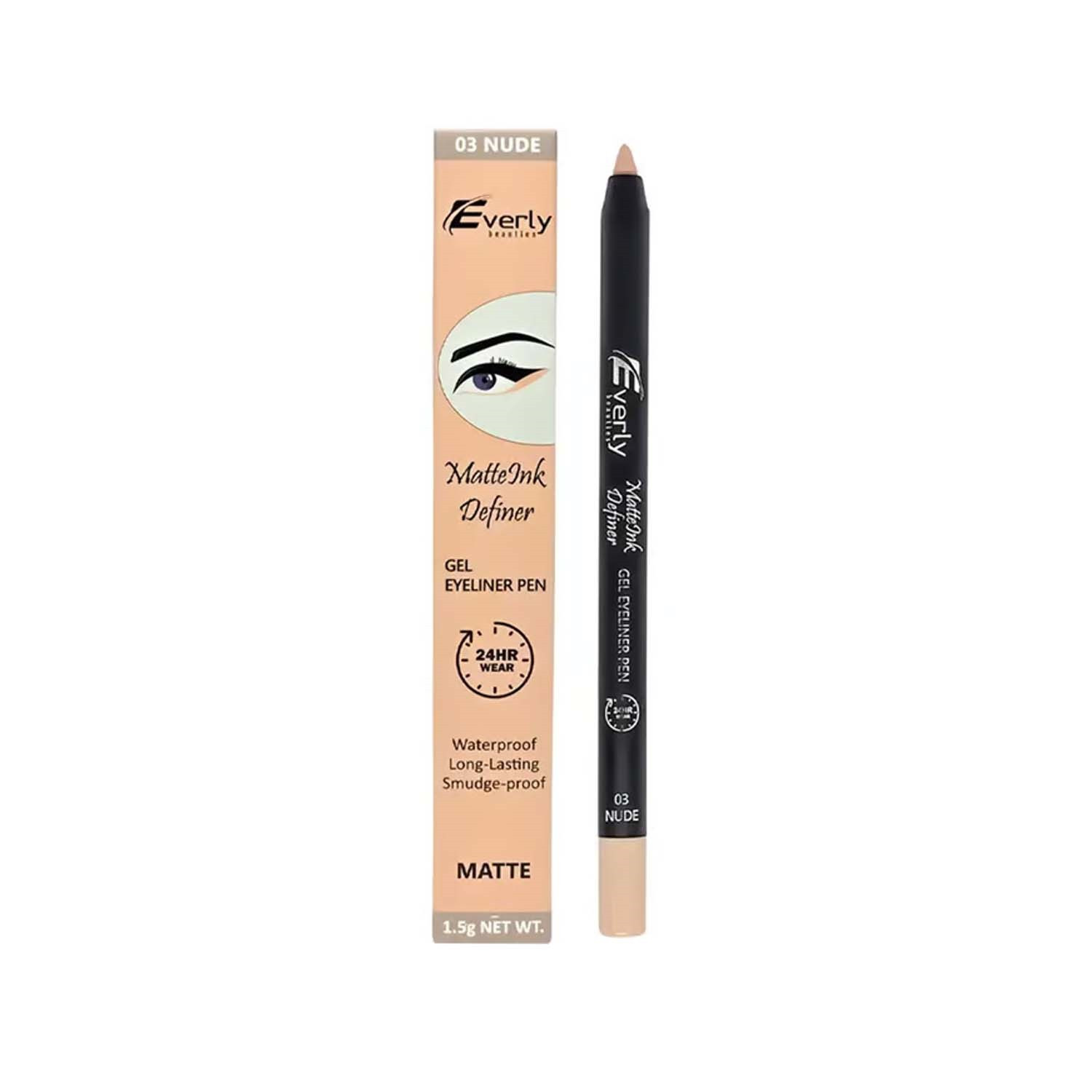 Picture of Everly Matte Ink Definer Waterproof Gel Eyeliner Pen - 03 Nude