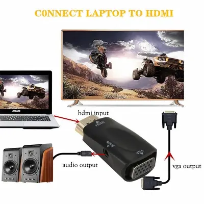 Picture of Seamlessly Connect: Effortlessly link your HDMI devices to VGA monitors