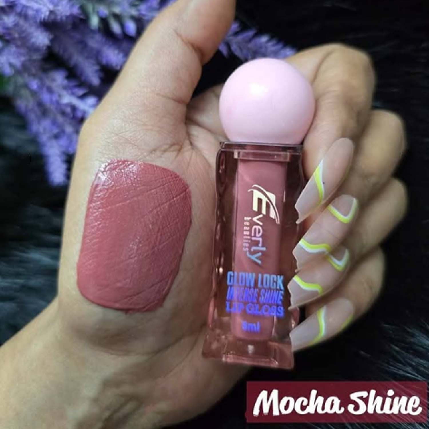 Picture of Everly Beauties Glow Lock Intense Shine Lip Gloss - Mocha Shine