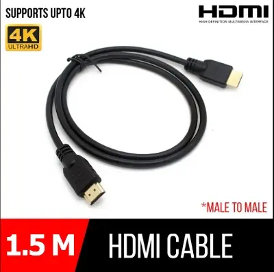 Picture of 1.5m High-Definition HDMI Cable for Monitor, PC, Laptop, Projector, and TV - 4K Support