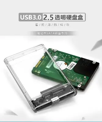 Picture of Clairlio 2.5 inch Plastic Transparent HDD SSD Case SATA 3 to USB 3.0 Hard Drive Enclosure 328077869
