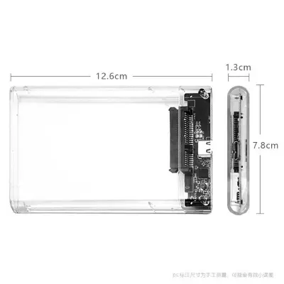 Picture of Clairlio 2.5 inch Plastic Transparent HDD SSD Case SATA 3 to USB 3.0 Hard Drive Enclosure 328077869