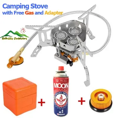 Picture of Portable Camping Stove for Camping and Outdoors with Free Adapter and Gas Can Model - 3B