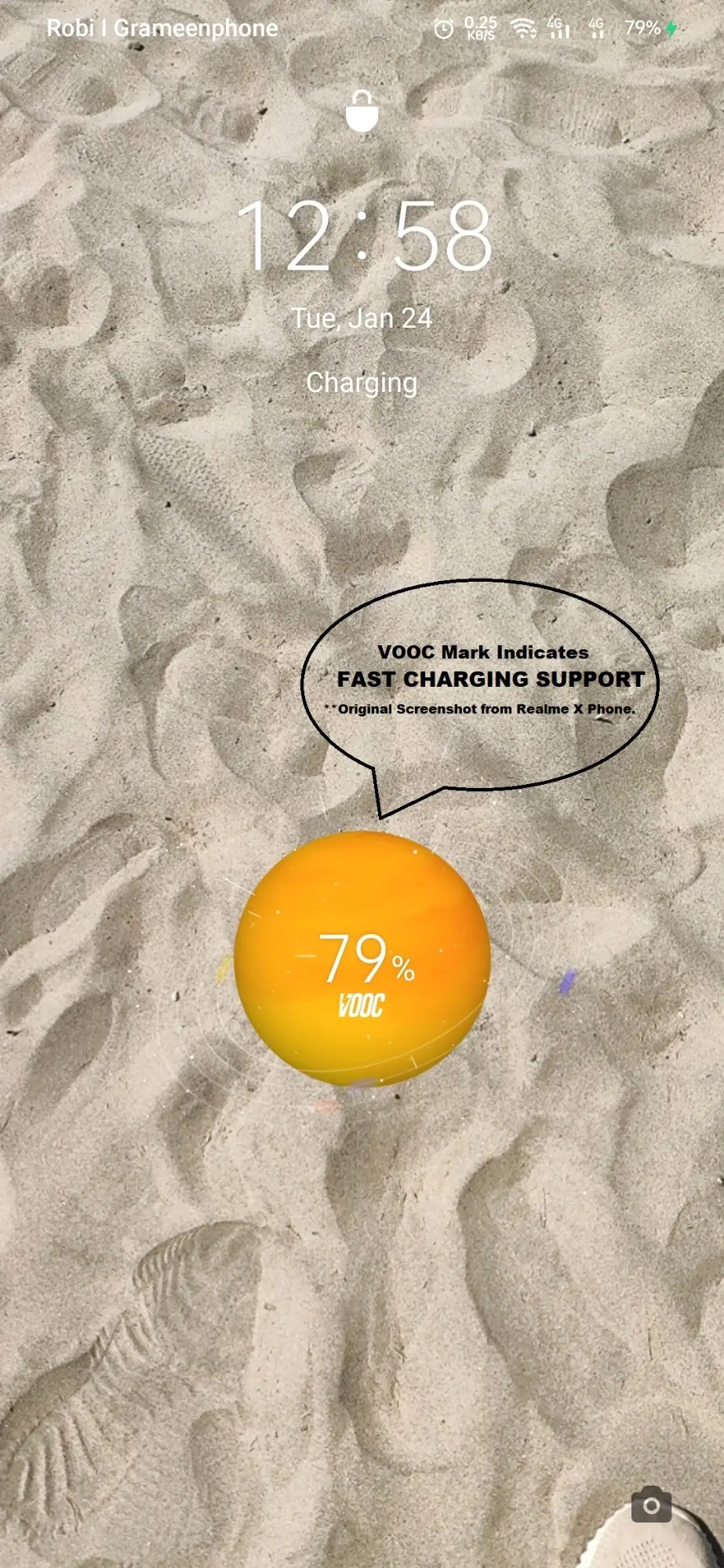 Picture of VOOC Fast Charging Cable-Oppo/Realme 65W Type C/C Type Fast Charging Cable; Super Express, Super Vooc, Dart Charging