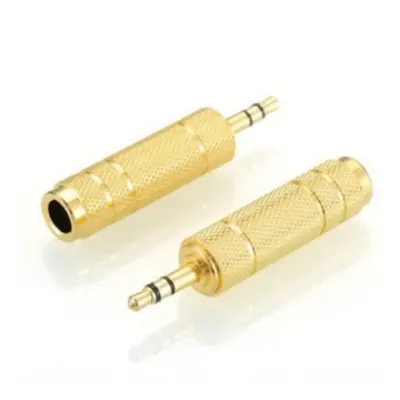 Picture of Stereo Audio Jack Converte 6.35mm to 3.5mm Stereo  & 3.5mm to 6.35mm Stereo  Audio / Aux Converter plug