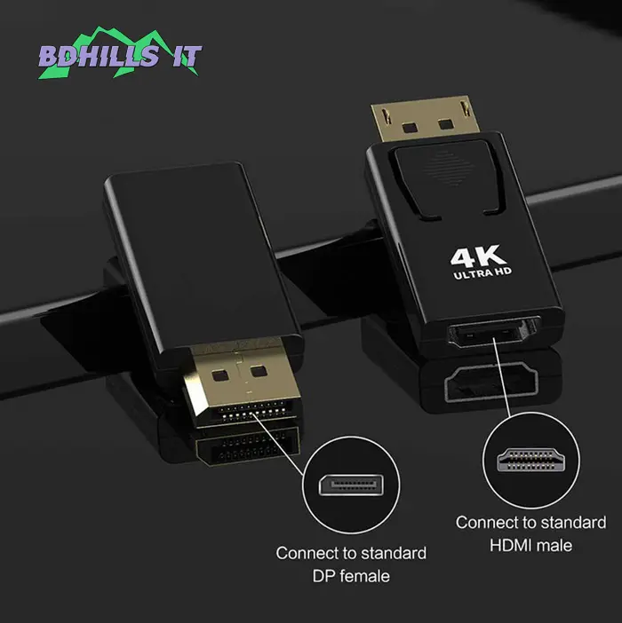 Picture of Display port to hdmi adapter converter dp to hdmi 4k