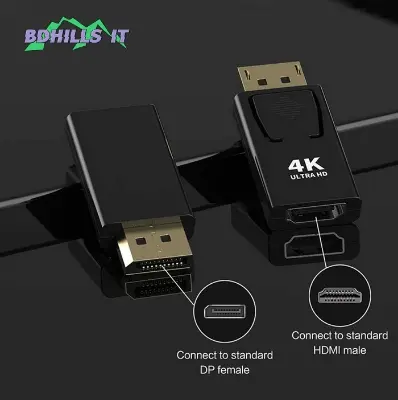 Picture of Display port to hdmi adapter converter dp to hdmi 4k