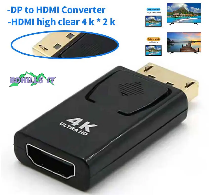 Picture of Display port to hdmi adapter converter dp to hdmi 4k