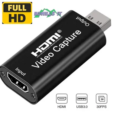 Picture of Video Capture Card 1080P Hdmi To Usb Usb 2.0 Video Capture Device Audio Video Recording for Streaming Phone Game Camera Live Stream Broadcast  hdmi capture
