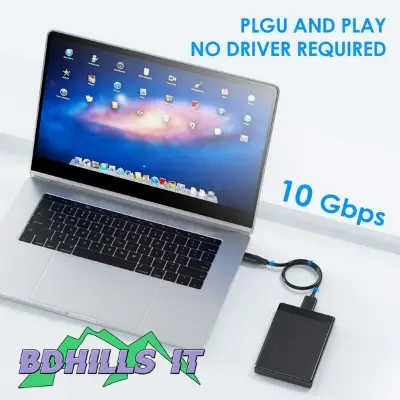 Picture of Portable HDD Data Cable 10 GBPS ThunderBolt Cable Micro B to Type C