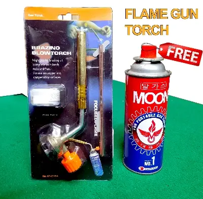 Picture of butane gas torch for BBQ  - Flame Gun Torch - Gas welding tool- Tube gas Welding tool-  with with free gas can
