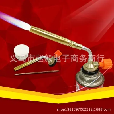 Picture of butane gas torch for BBQ  - Flame Gun Torch - Gas welding tool- Tube gas Welding tool-  with with free gas can