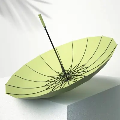 Picture of Creative retro umbrella - Premium Quality Exclusive Design 16 Bone Automatic Open Umbrella - straight rod, anti-storm, business class, double -handed long -handled