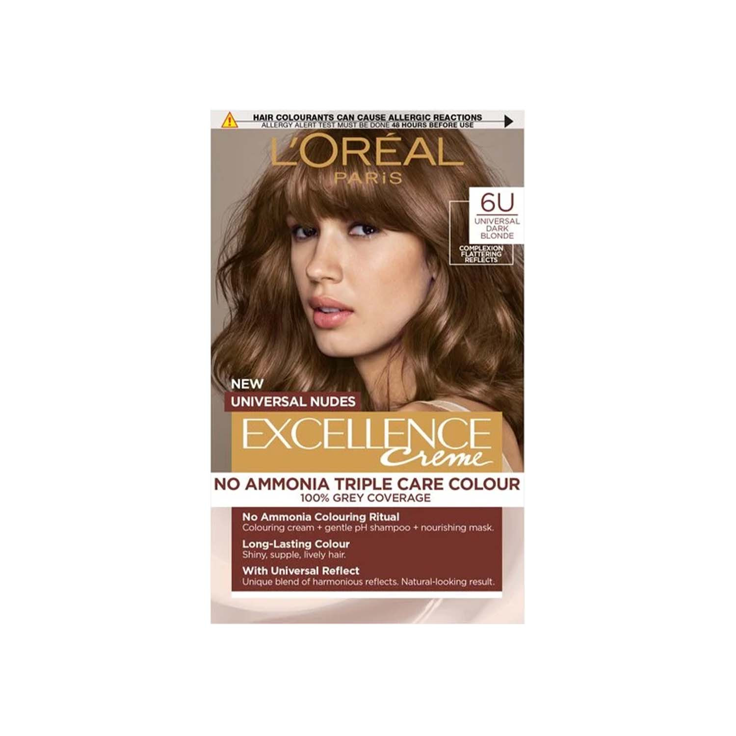 Picture of L'Oreal Excellence No Ammonia Triple Care Colour - 6U Universal Dark Blonde