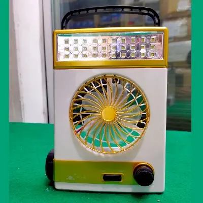 Picture of Rechargeable Fan - Multifunctional Four-In-One Solar Fan With Lamp Flashlight Function,CN Plug and Solar Charging