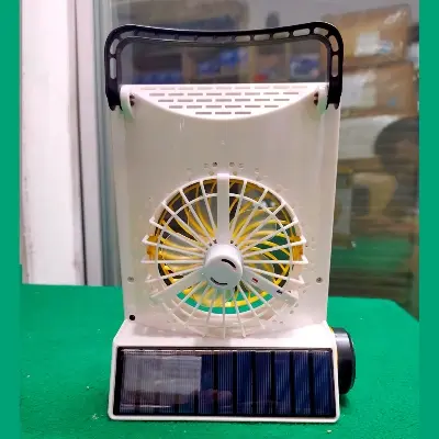 Picture of Rechargeable Fan - Multifunctional Four-In-One Solar Fan With Lamp Flashlight Function,CN Plug and Solar Charging