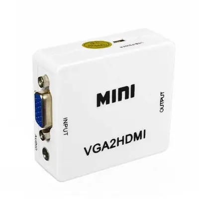 Picture of VGA to HDMI supports 1080P HD VGA2HDMI VGA TO HDMI converter- Compact Mini VGA to HDMI 1080P HD Video Converter Adapter With 3.5mm Audio Jack