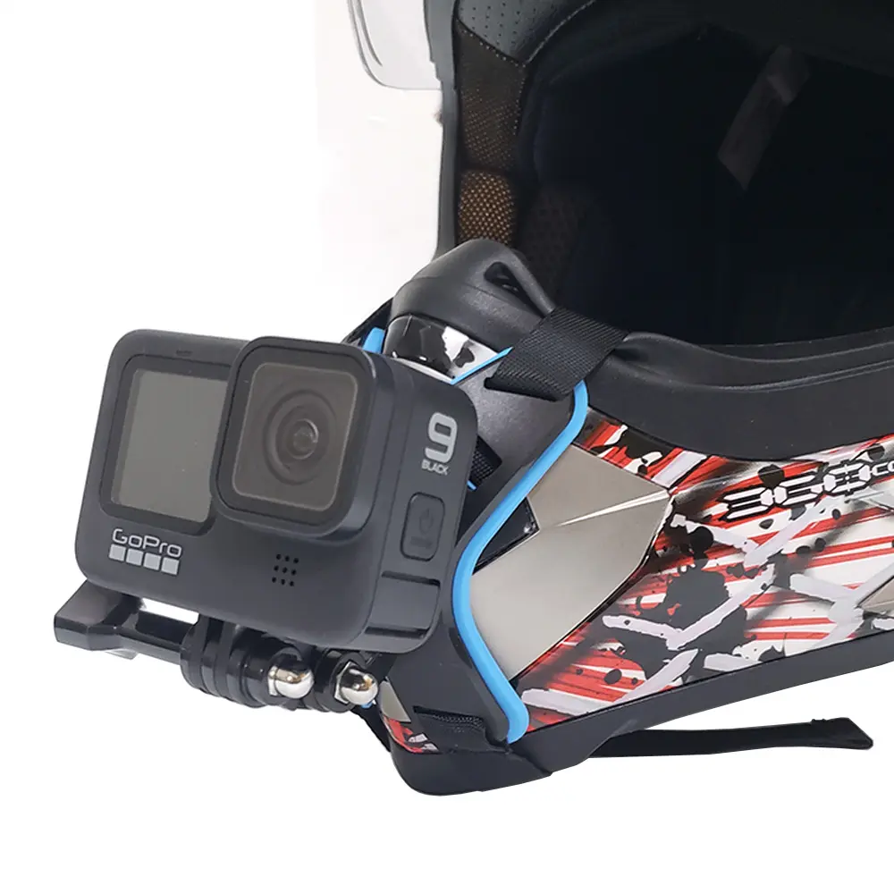 Picture of 5 in 1 Full Face Chin Mount Holder - Helmet Chin Easily Mountable and Removable Mobile Mount or Holder for Motorcycle Helmet